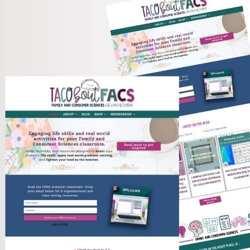 a screenshot of a custom WordPress website created by Walnut Cove Creative website + branding