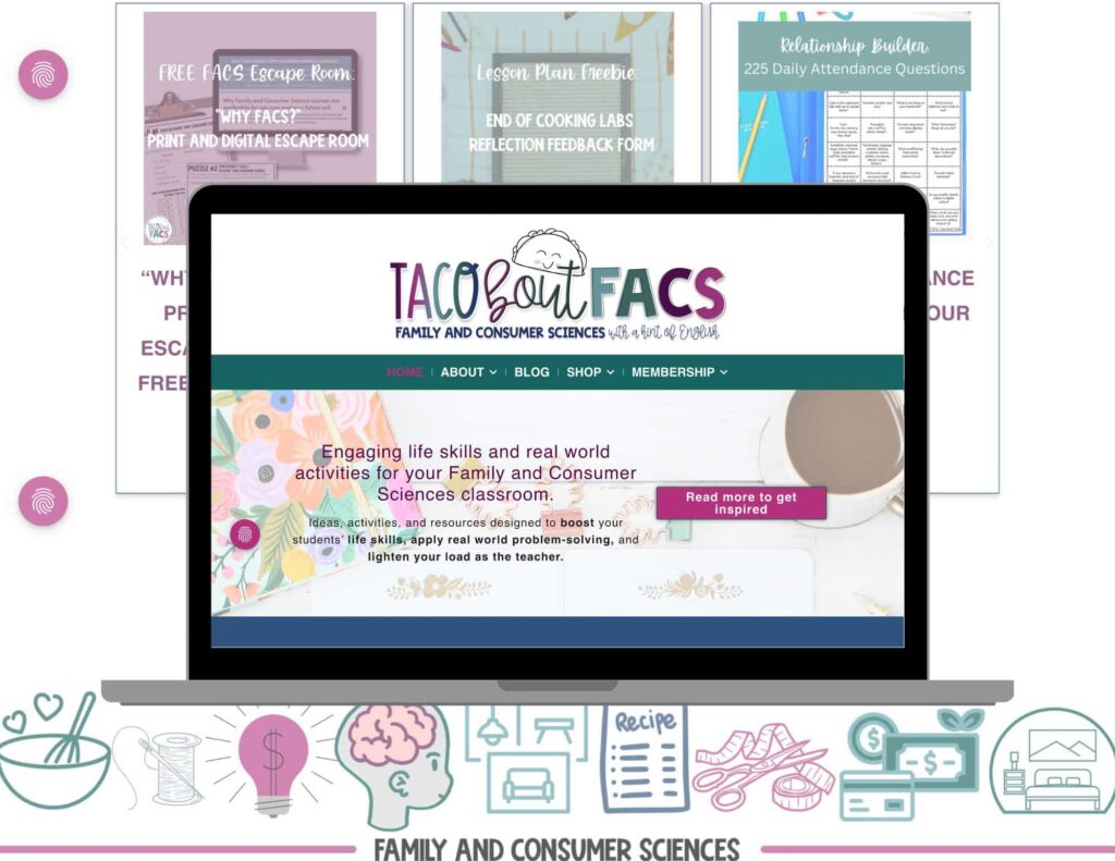 Taco Bout FACS, Family and Consumer Sciences curriculum website